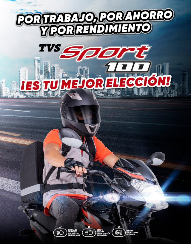 Motos TVS - Sport 100 - Auteco